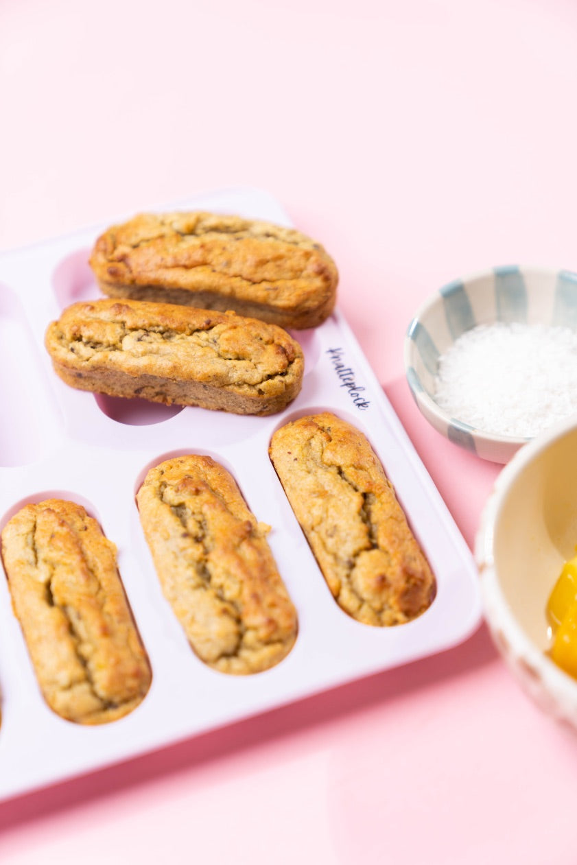 Grötpinnar med smak av mango och kokos