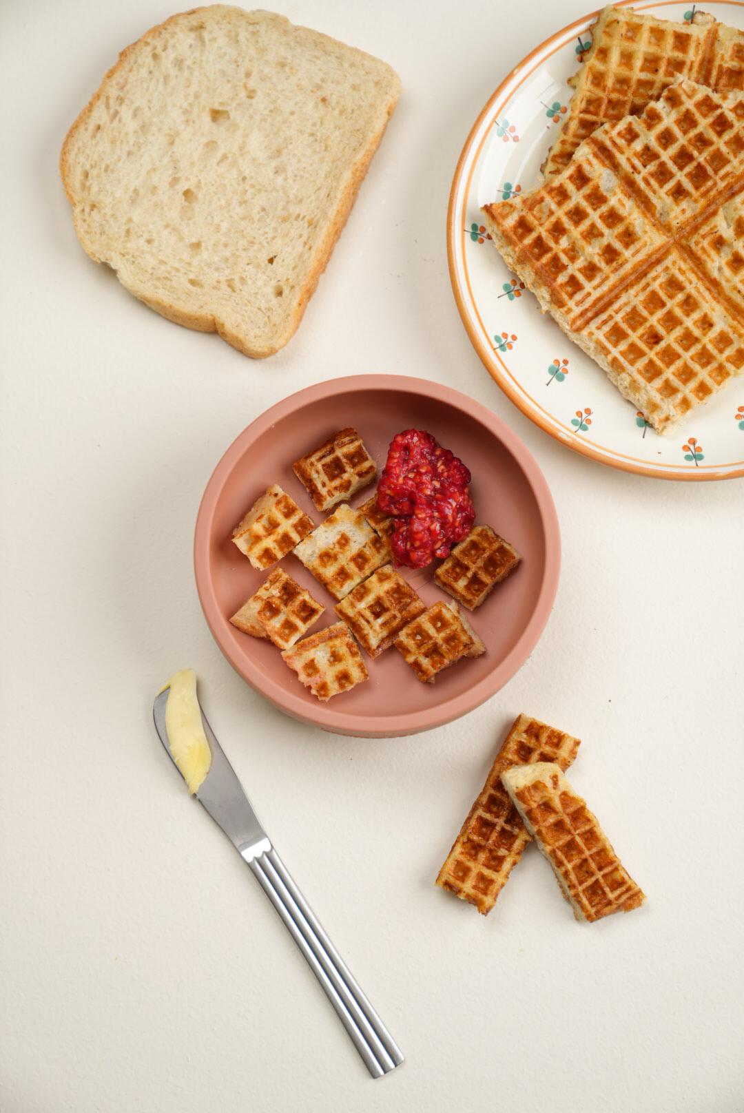 Superenkla ”fattiga riddare”- våfflor