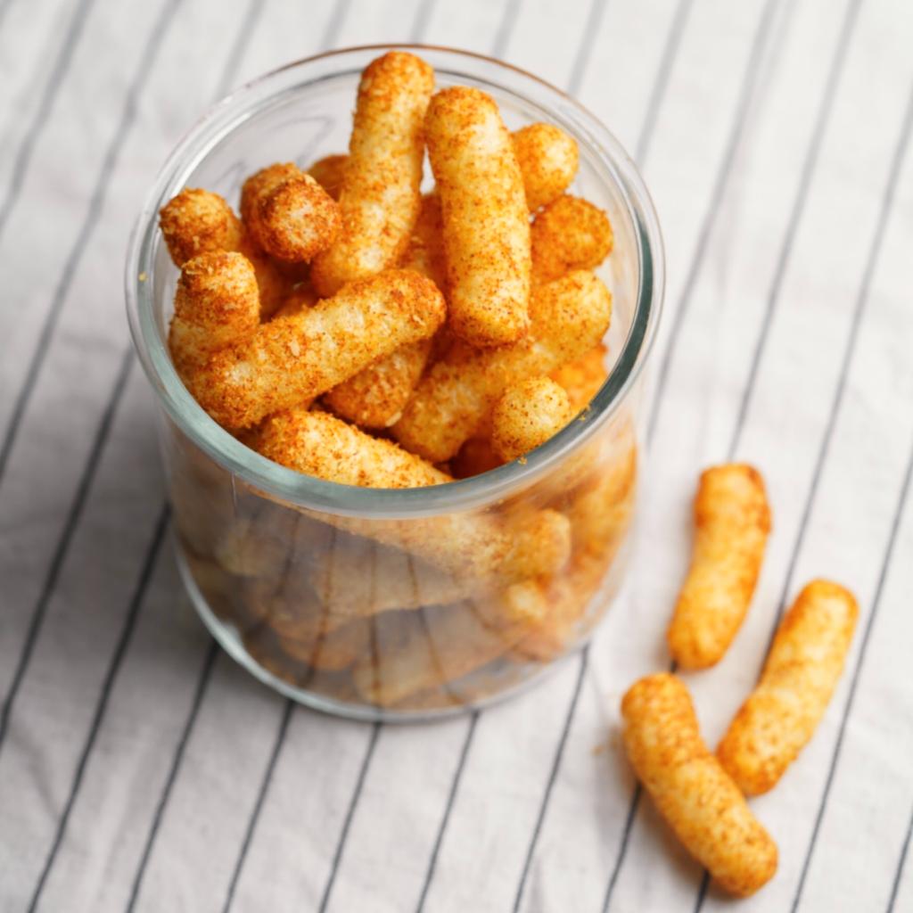 Smaksatta och näringsberikade majskrokar