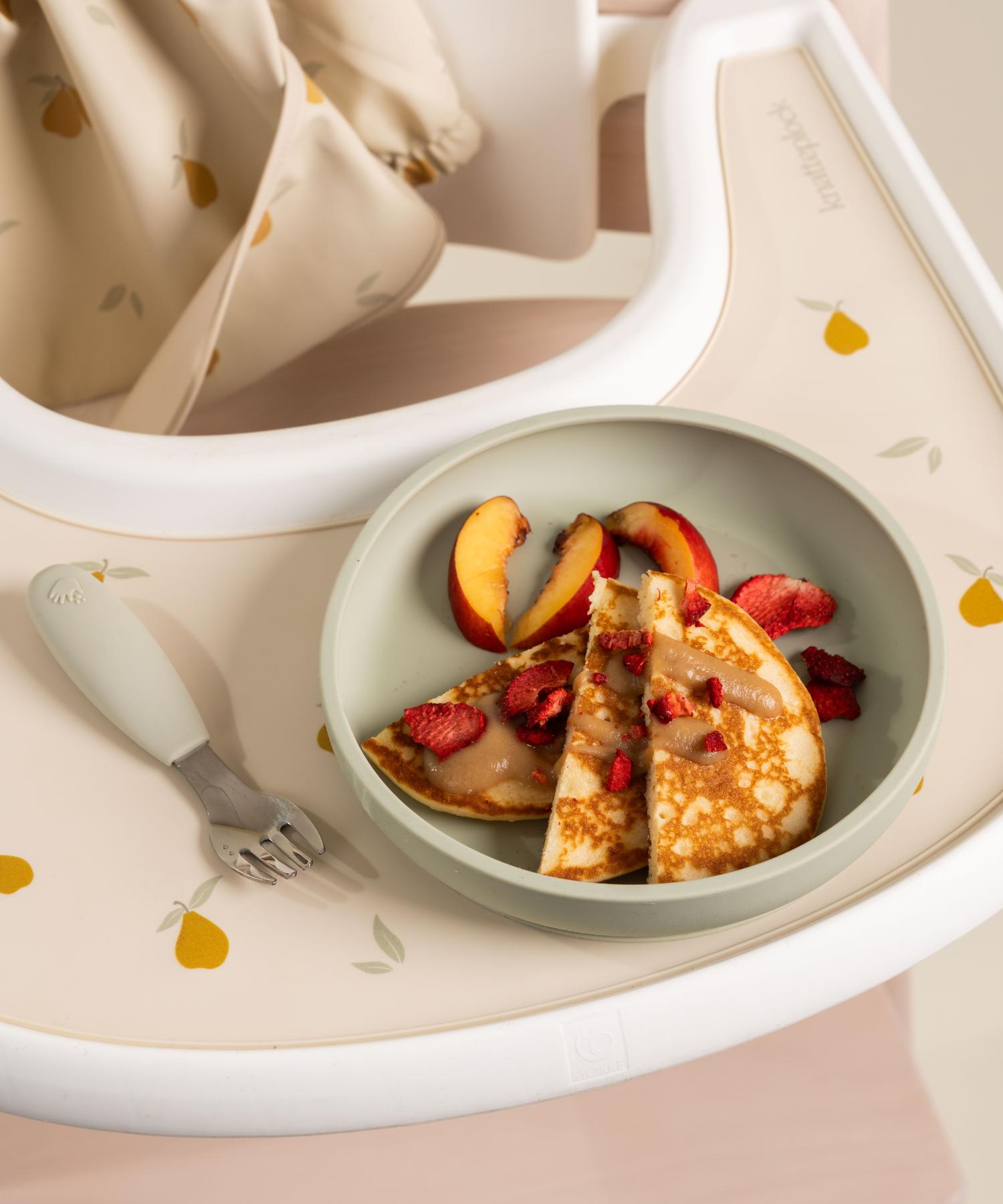 Barntallrik utan uppdelning med sugpropp Knatteplock