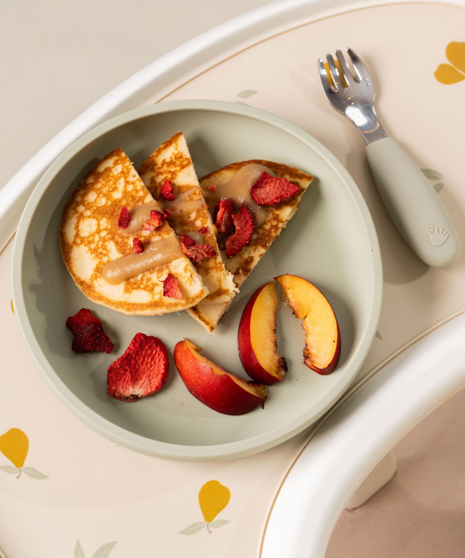 Barntallrik utan uppdelning med sugpropp Knatteplock