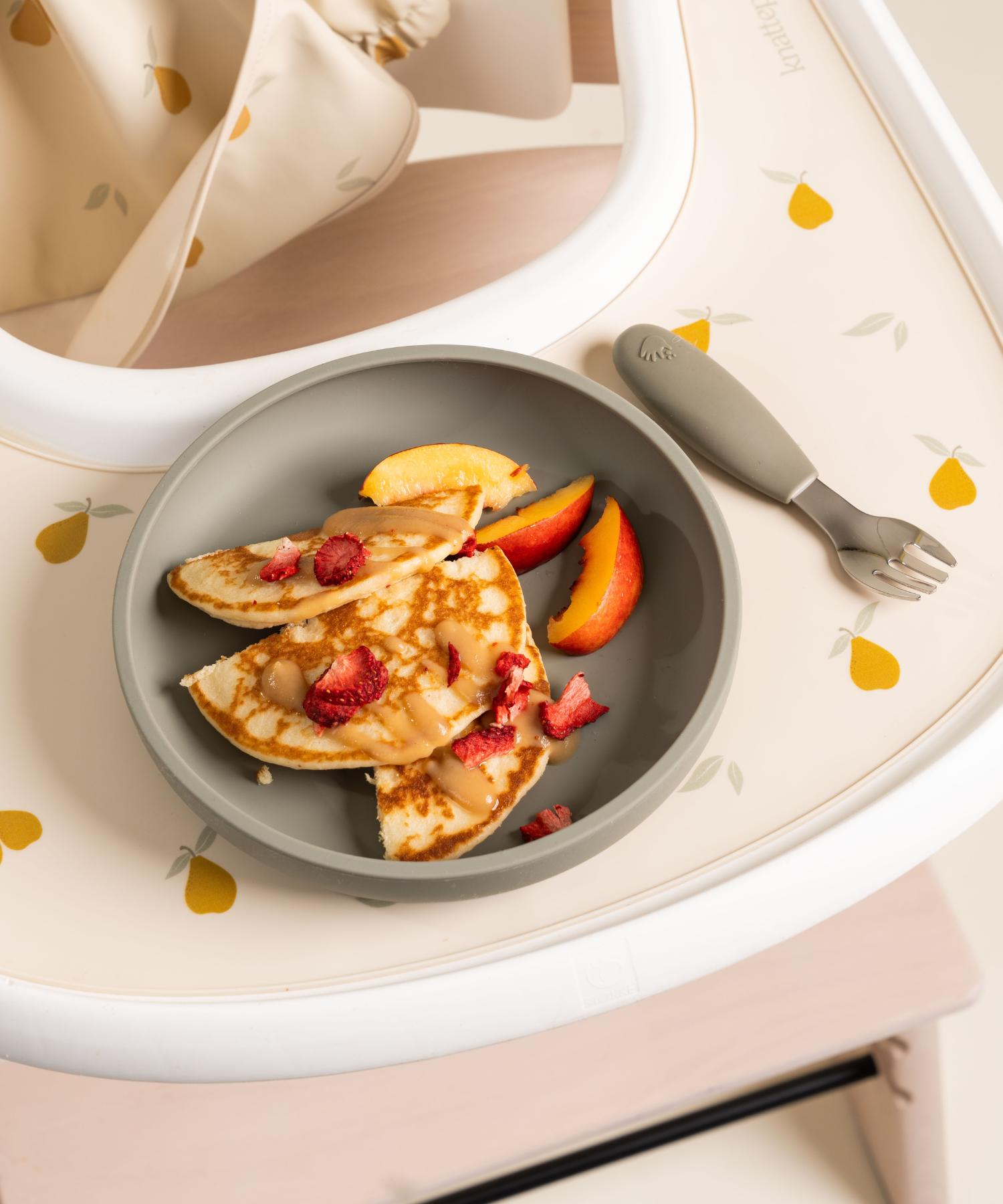 Barntallrik utan uppdelning med sugpropp Knatteplock