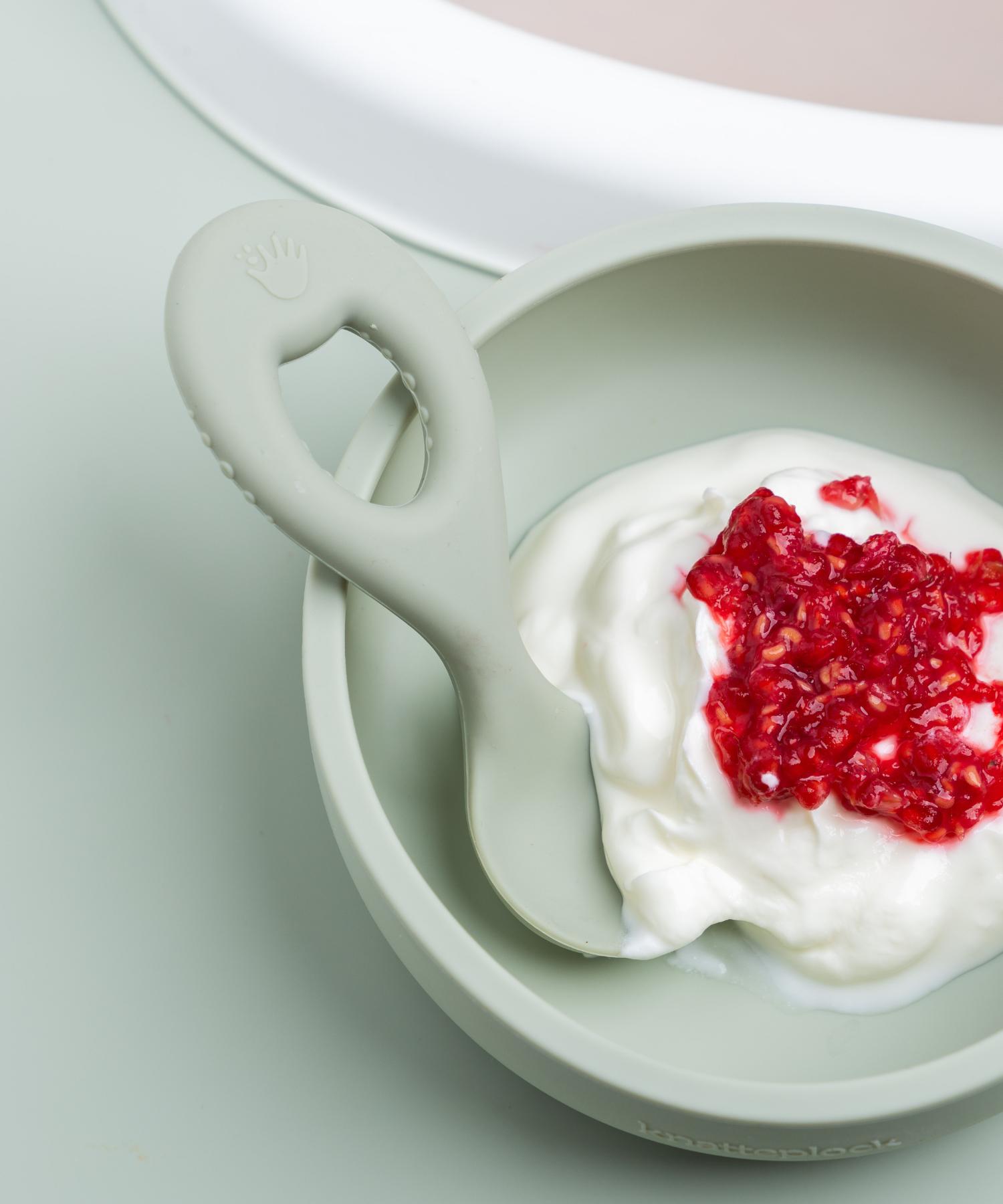 Greppvänlig barnsked i silikon Knatteplock