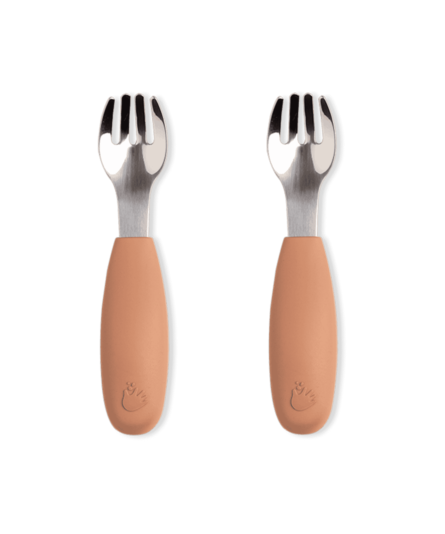 2 pack barngaffel soft terracotta