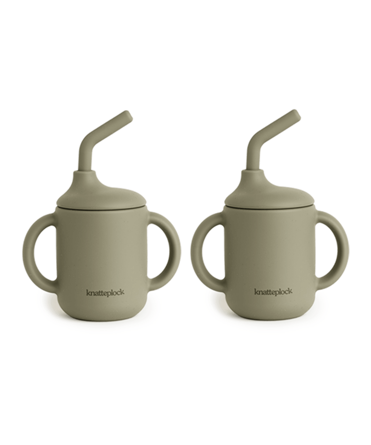 2 pack mugg med sugror dusty green