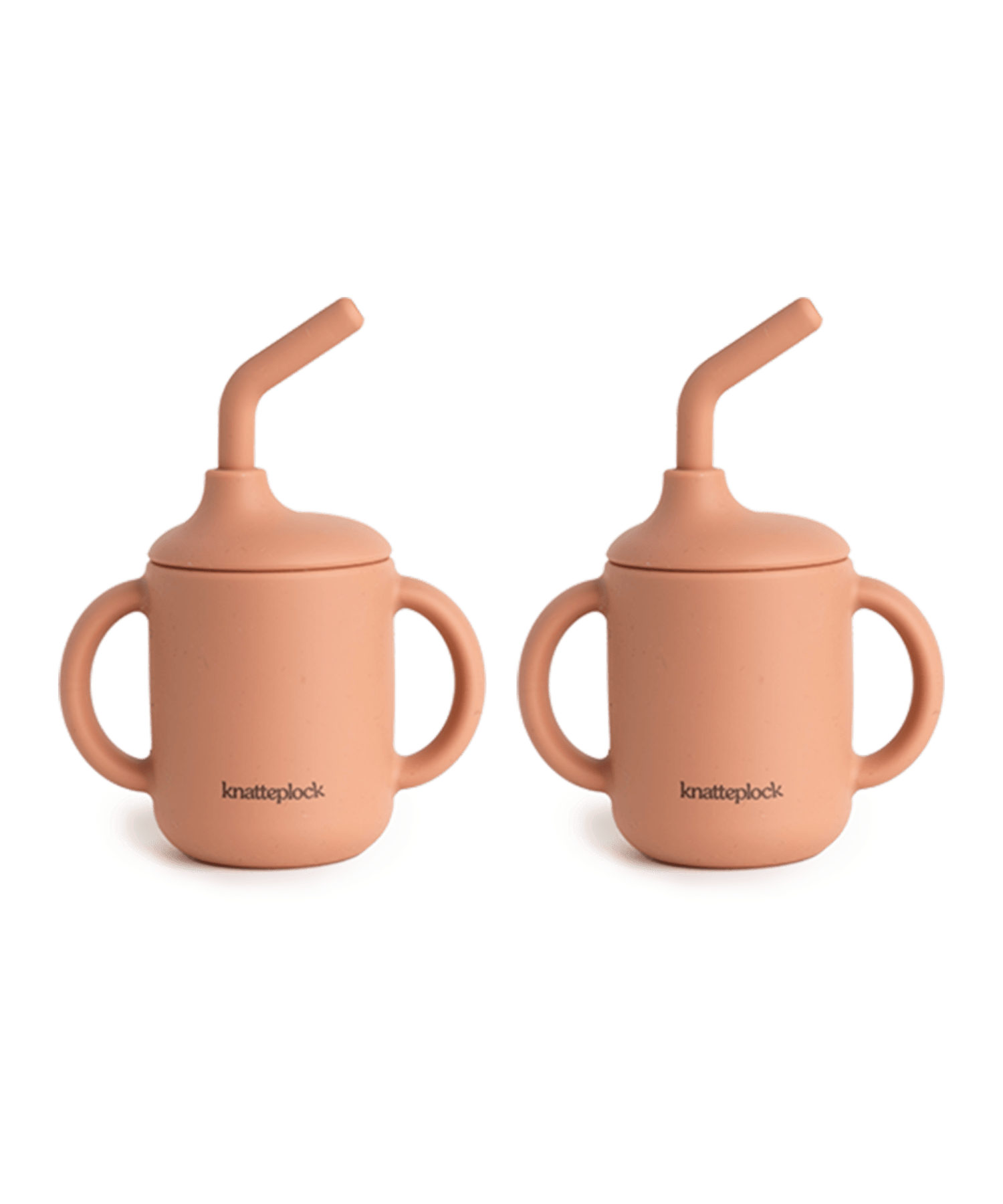 2 pack mugg med sugror soft terracotta