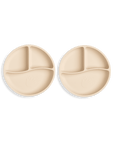 2 pack uppdelad barntallrik light sand