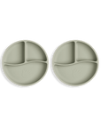 2 pack uppdelad barntallrik warm pistachio