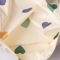 Bib with sleeves - Color hearts