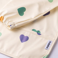 Bib with sleeves - Color hearts