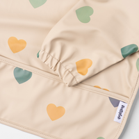 Bib with sleeves - Color hearts