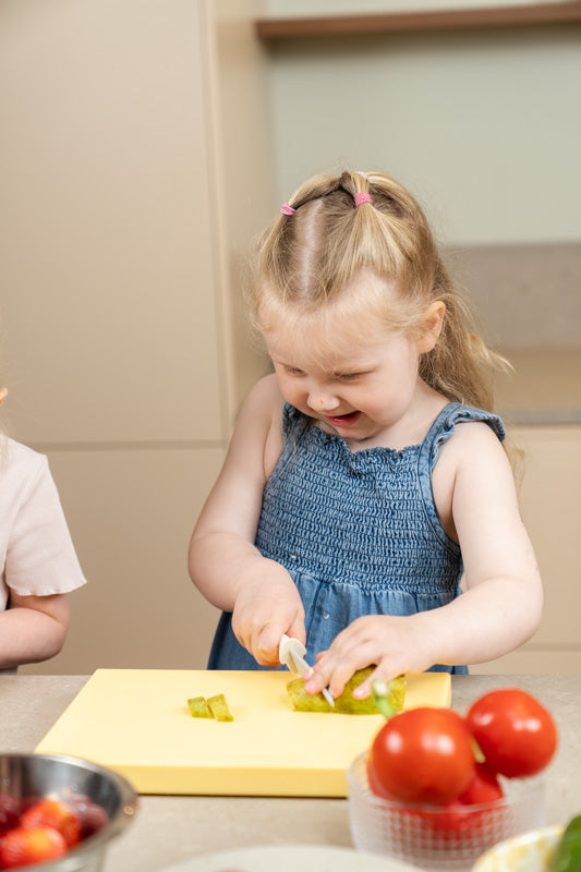 Matlagningskniv till barn 2-pack - Soft terracotta/light sand