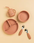 komplett barnservis soft terracotta