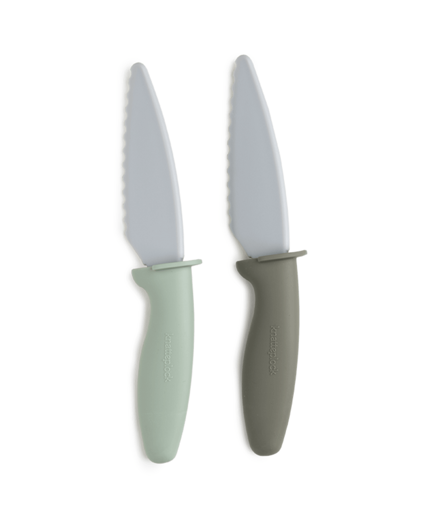 matlagningskniv till barn silikon knatteplock dusty green pistachio