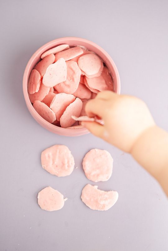 Frozen yogurt pluttar 