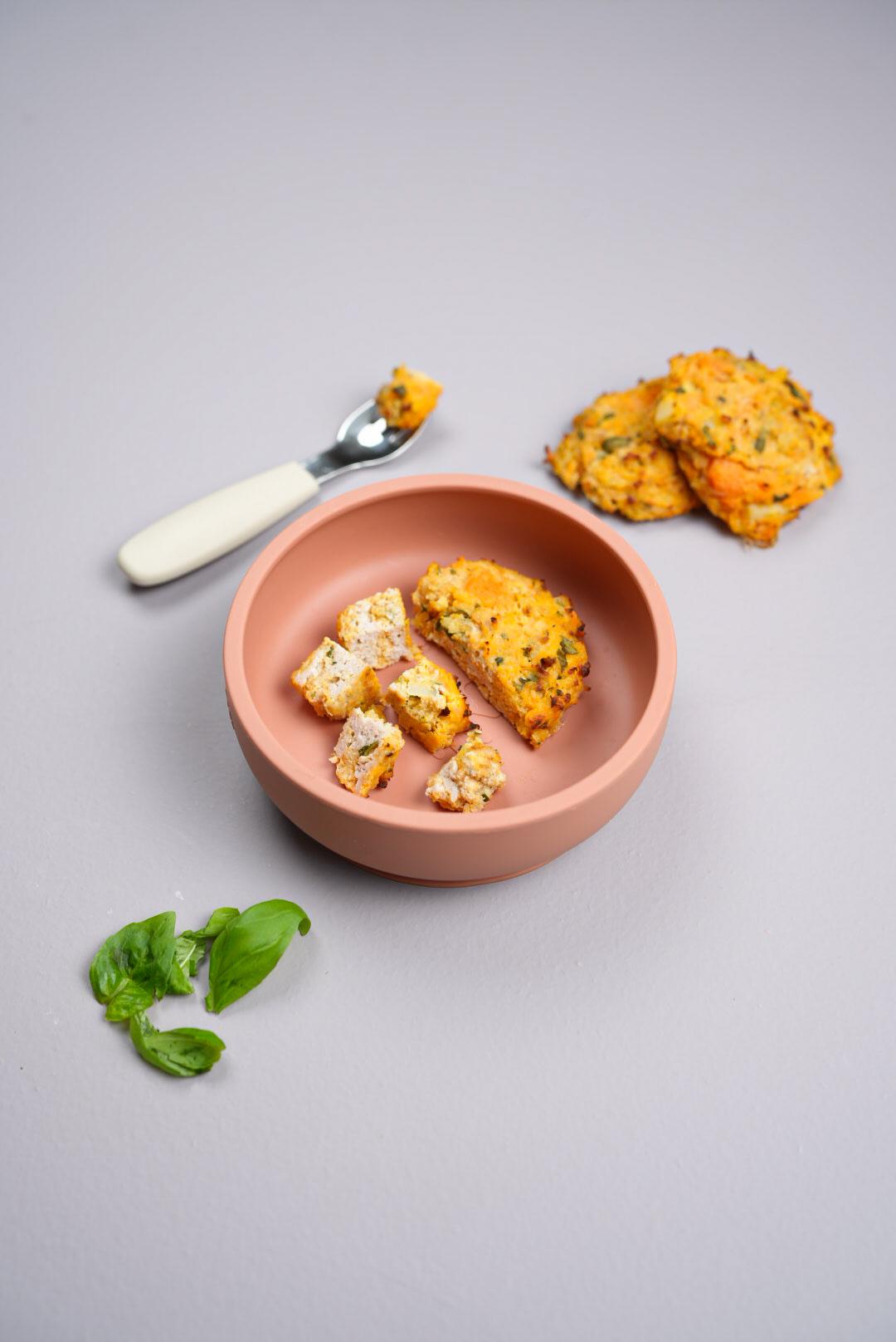 Måltidsbiffar med kyckling, sötpotatis och palsternacka