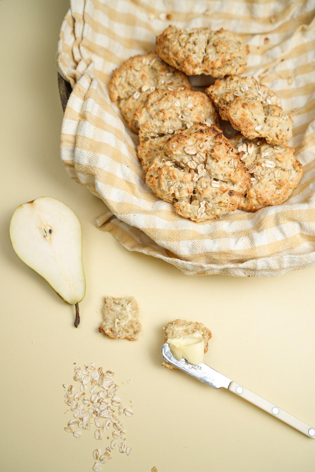 Päron- och vaniljscones