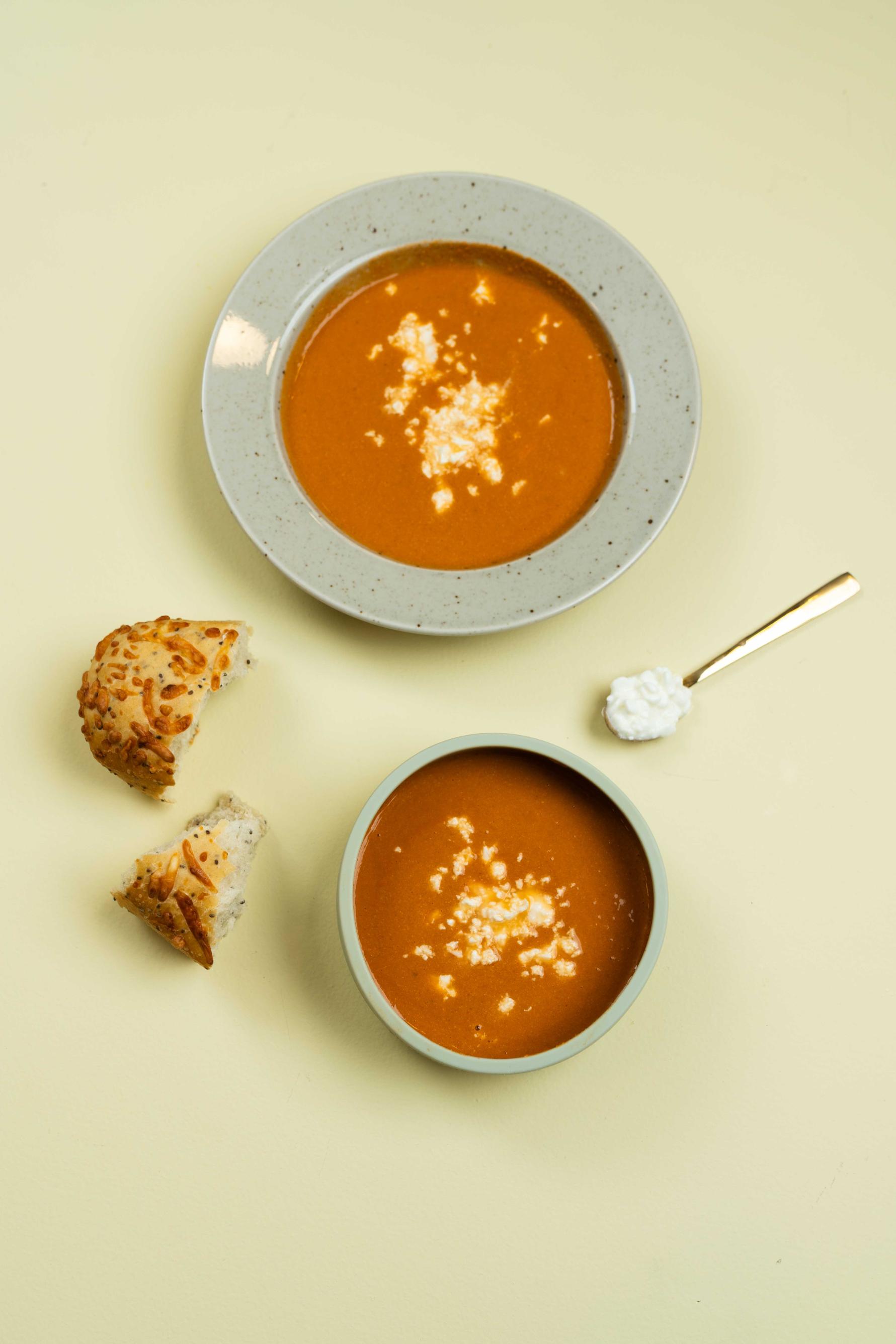 Protein- & järnrik tomatsoppa