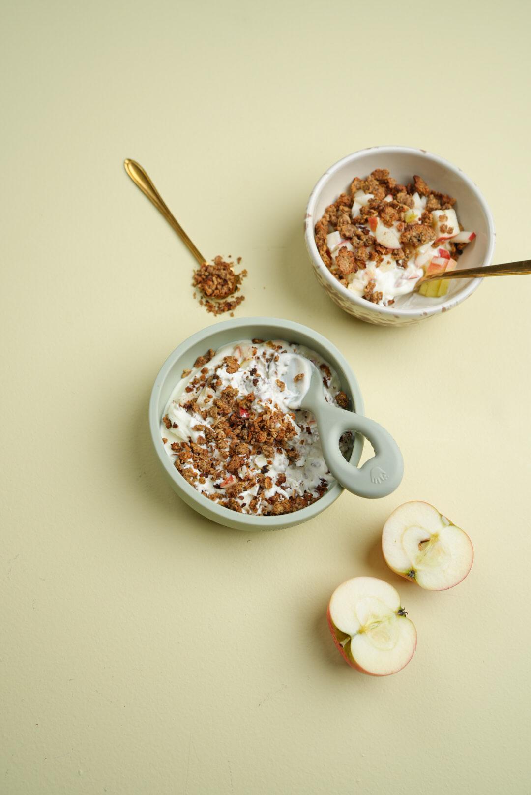 Järnrik äppelpajgranola