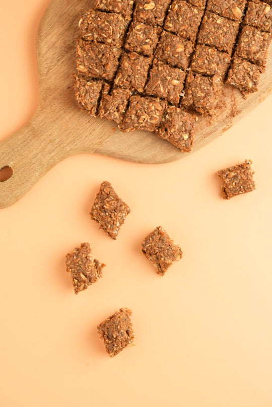 Mellisbitar med choklad och jordnöt