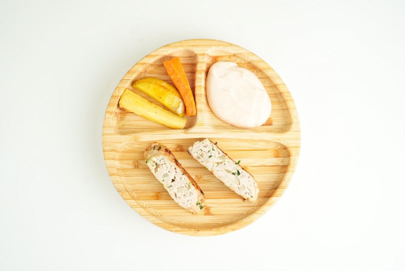 Kycklingbiffar med mozzarella och rotfrukter