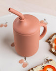 Stor barnmugg med sugrör Knatteplock 