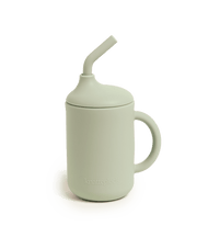 Stor mugg med sugrör - Warm pistachio