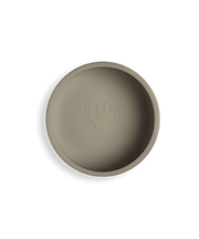 Barnskål med sugpropp - Dusty green
