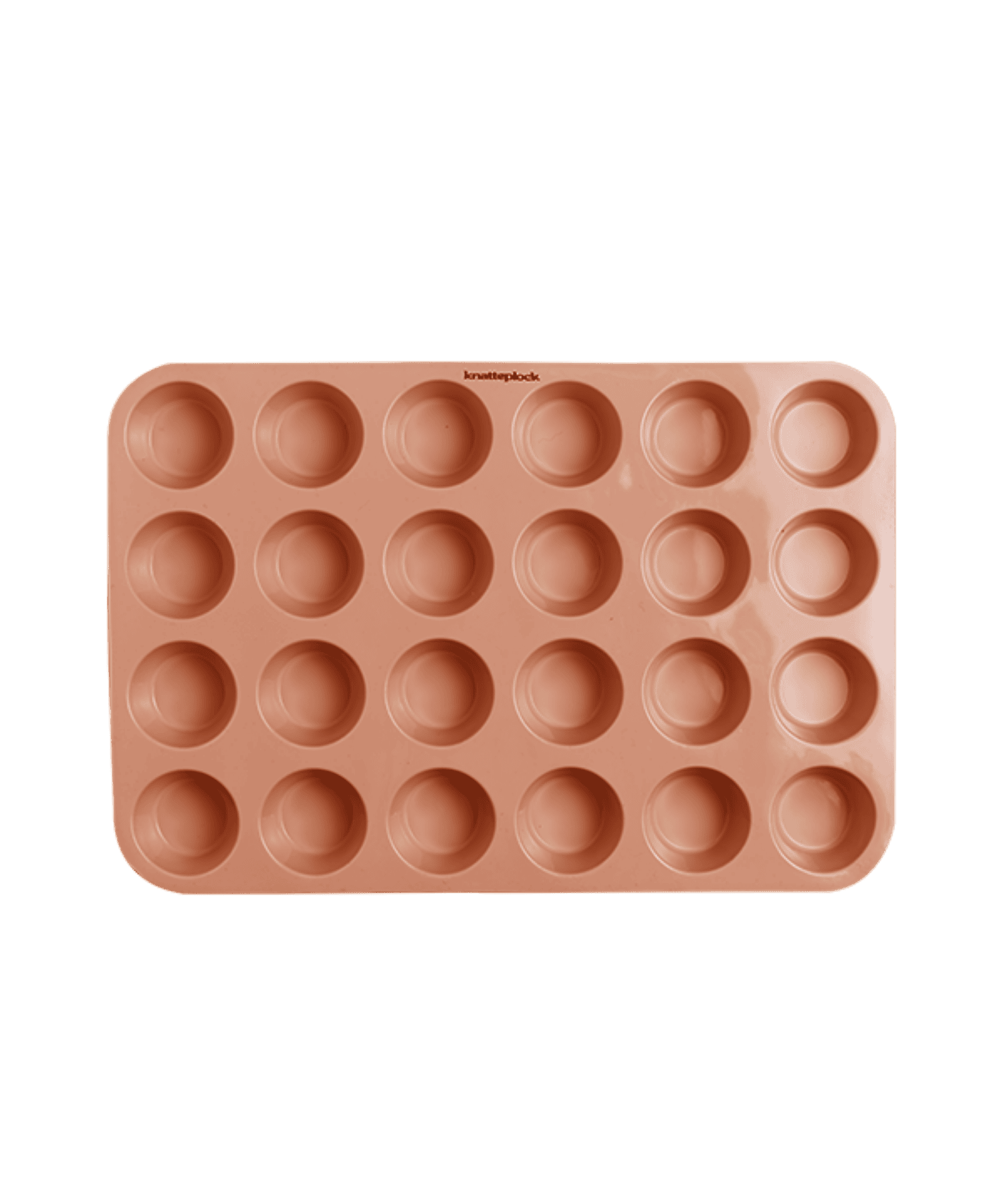 Minimuffinsform i silikon - Soft terracotta Knatteplock