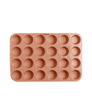Minimuffinsform i silikon - Soft terracotta
