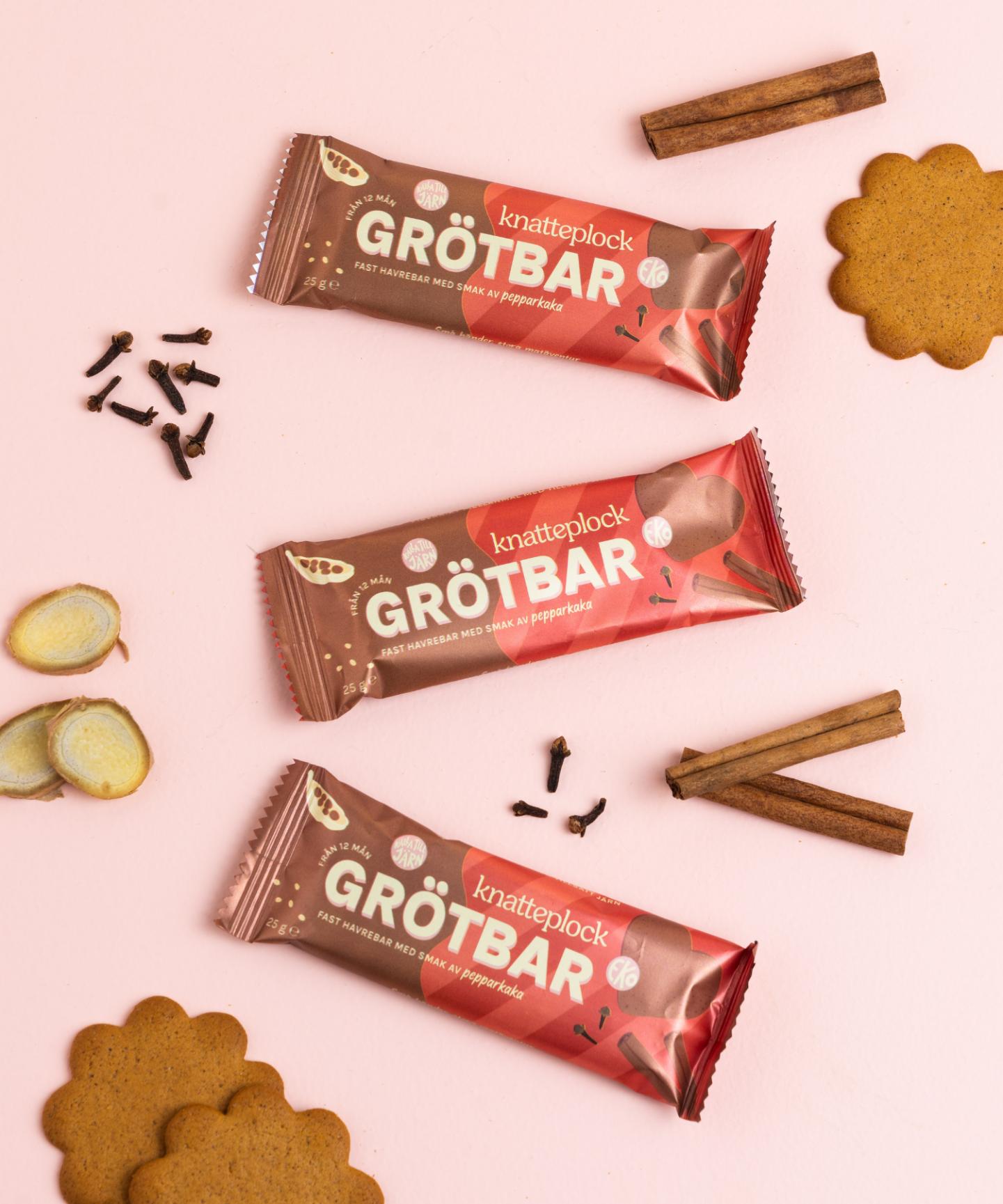 Knatteplock 16-pack grötbars - Pepparkaka