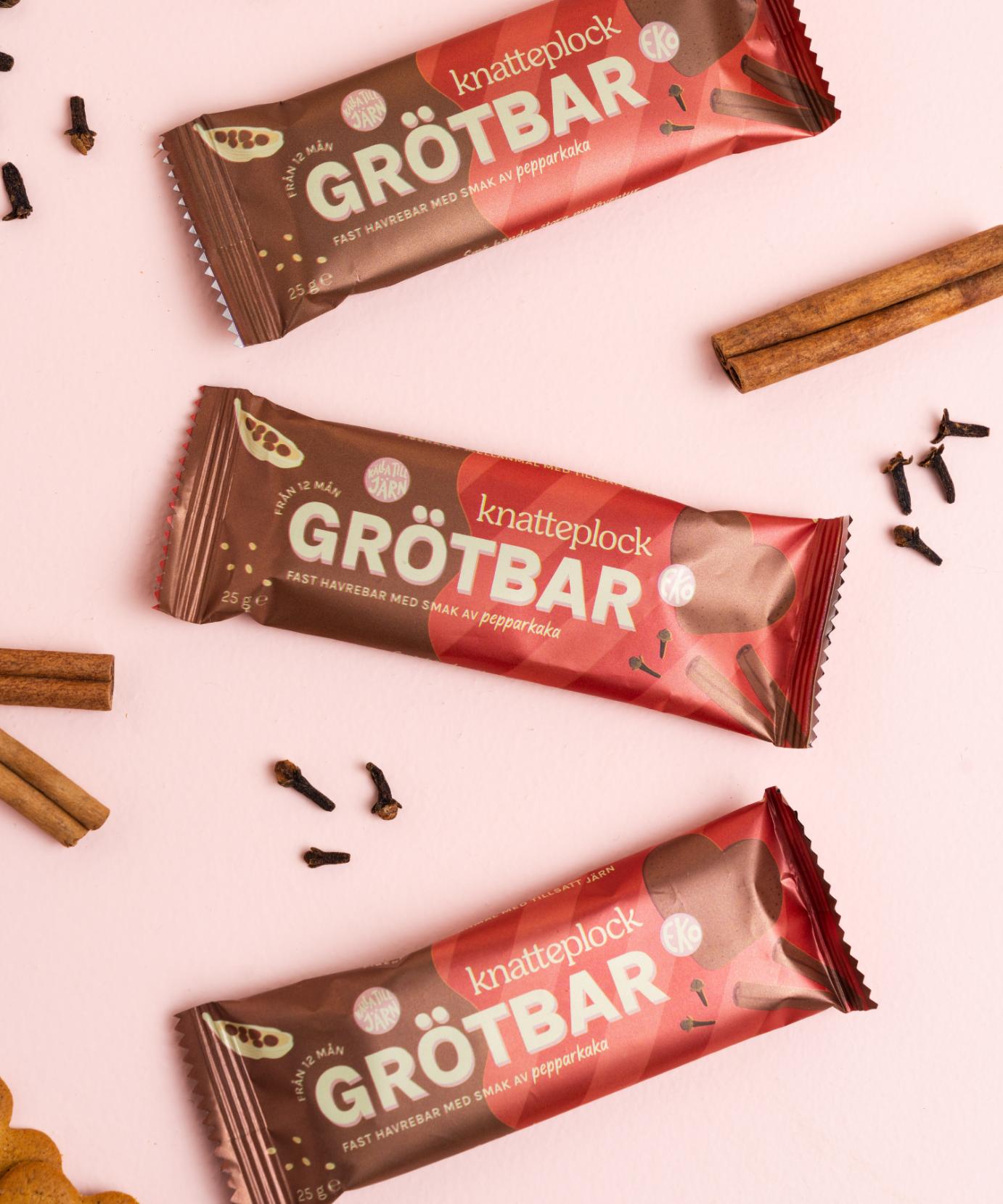 Knatteplock 16-pack grötbars - Pepparkaka
