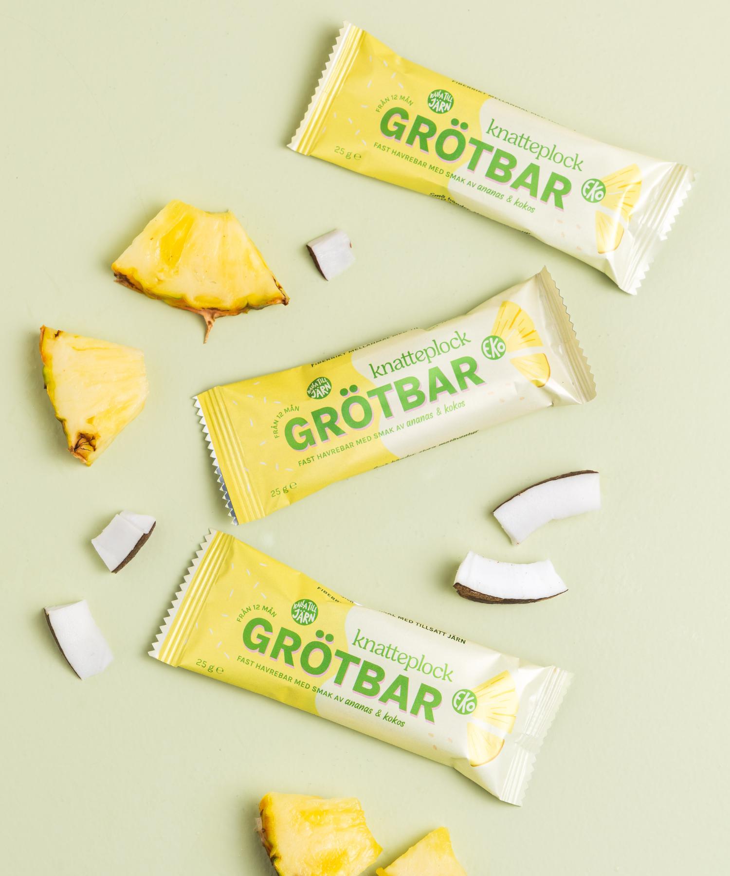 Grötbars - Ananas & kokos Knatteplock
