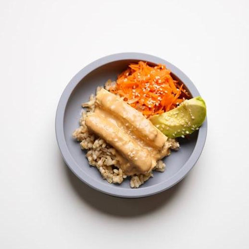 Tofu i sesam- och jordnötssås