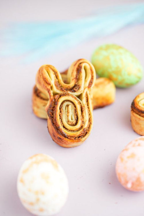 Kanelbulle i kaninform