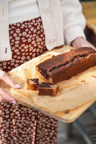 Näringsrik banankaka med choklad