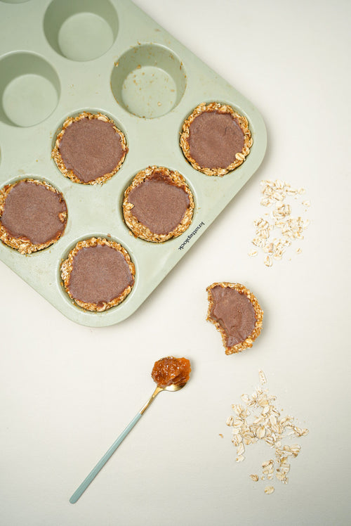 Havrebitar med chokladfyllning