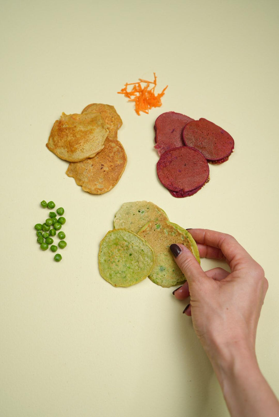 3 kinds of vegetable pancakes
