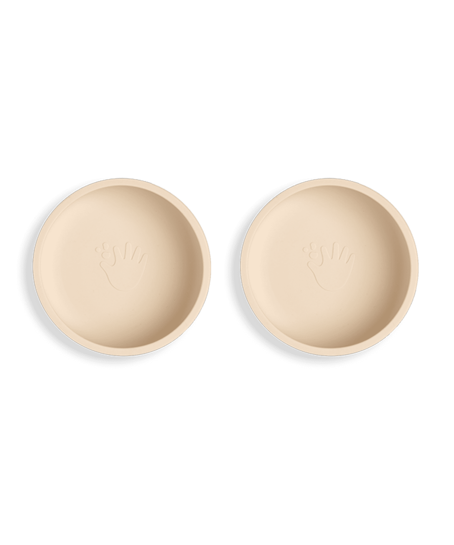 2 pack barnskal med sugpropp light sand 