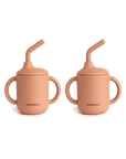 2 pack mugg med sugror soft terracotta 