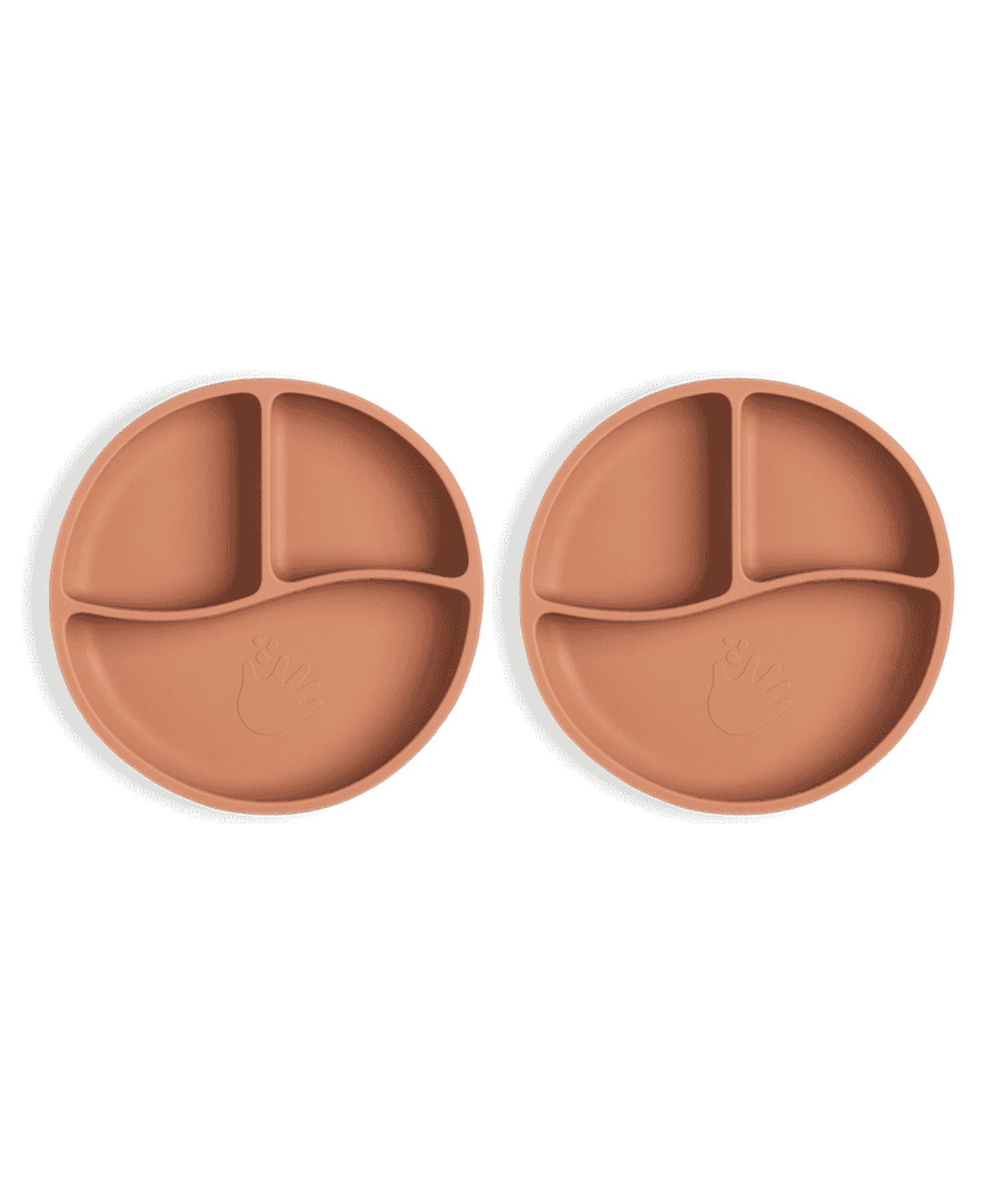 2 pack uppdelad barntallrik soft terracotta