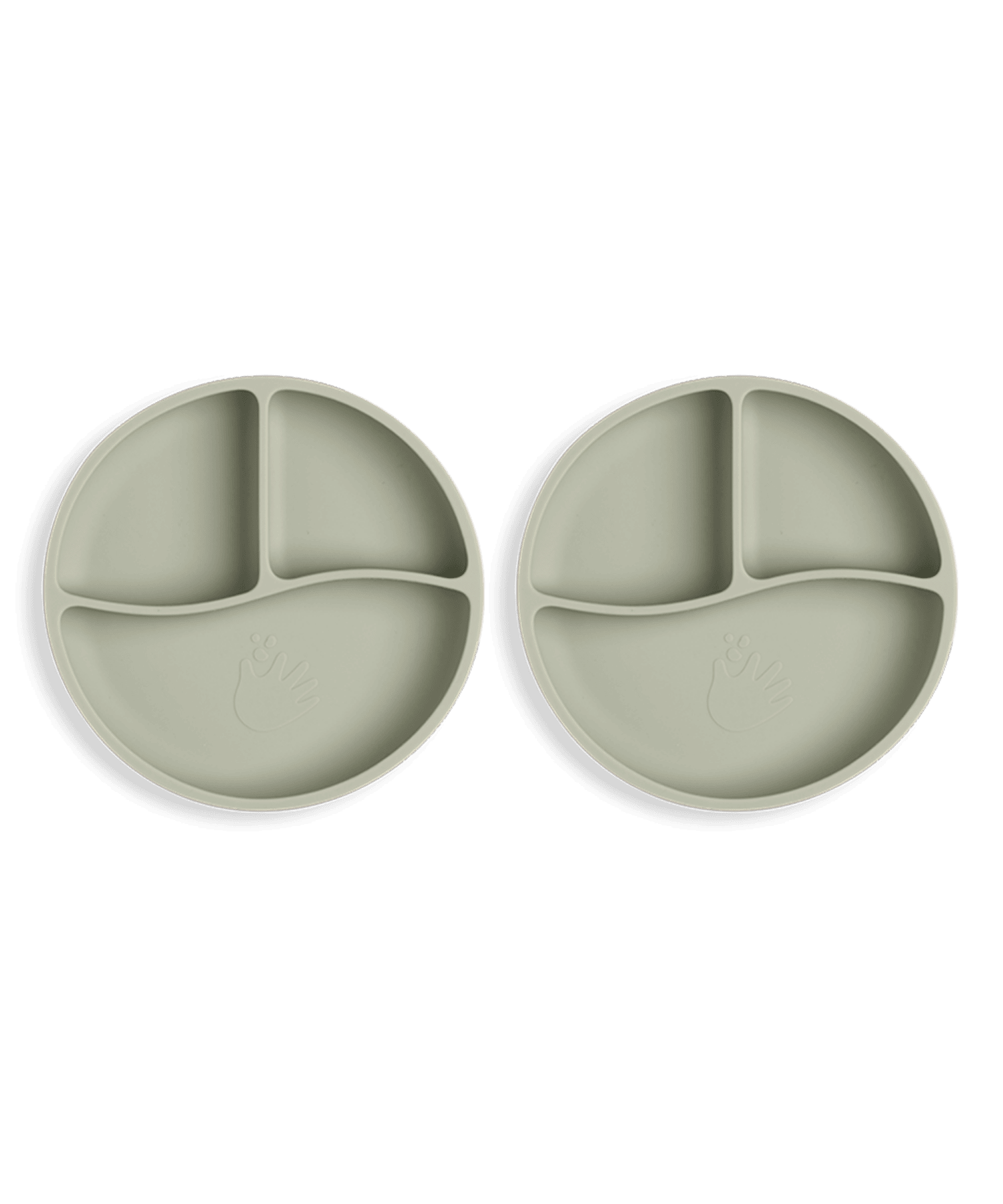2 pack uppdelad barntallrik warm pistachio