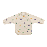 Haklapp med ärm & vattenavvisande ficka - Color hearts