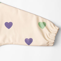 Bib with sleeves - Color hearts
