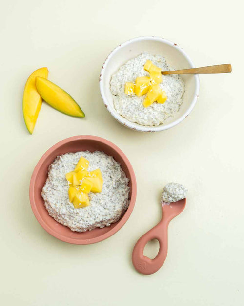 Krämig mangochiapudding