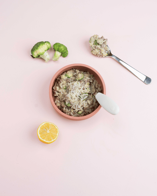 Krämig risoni med broccoli & färs
