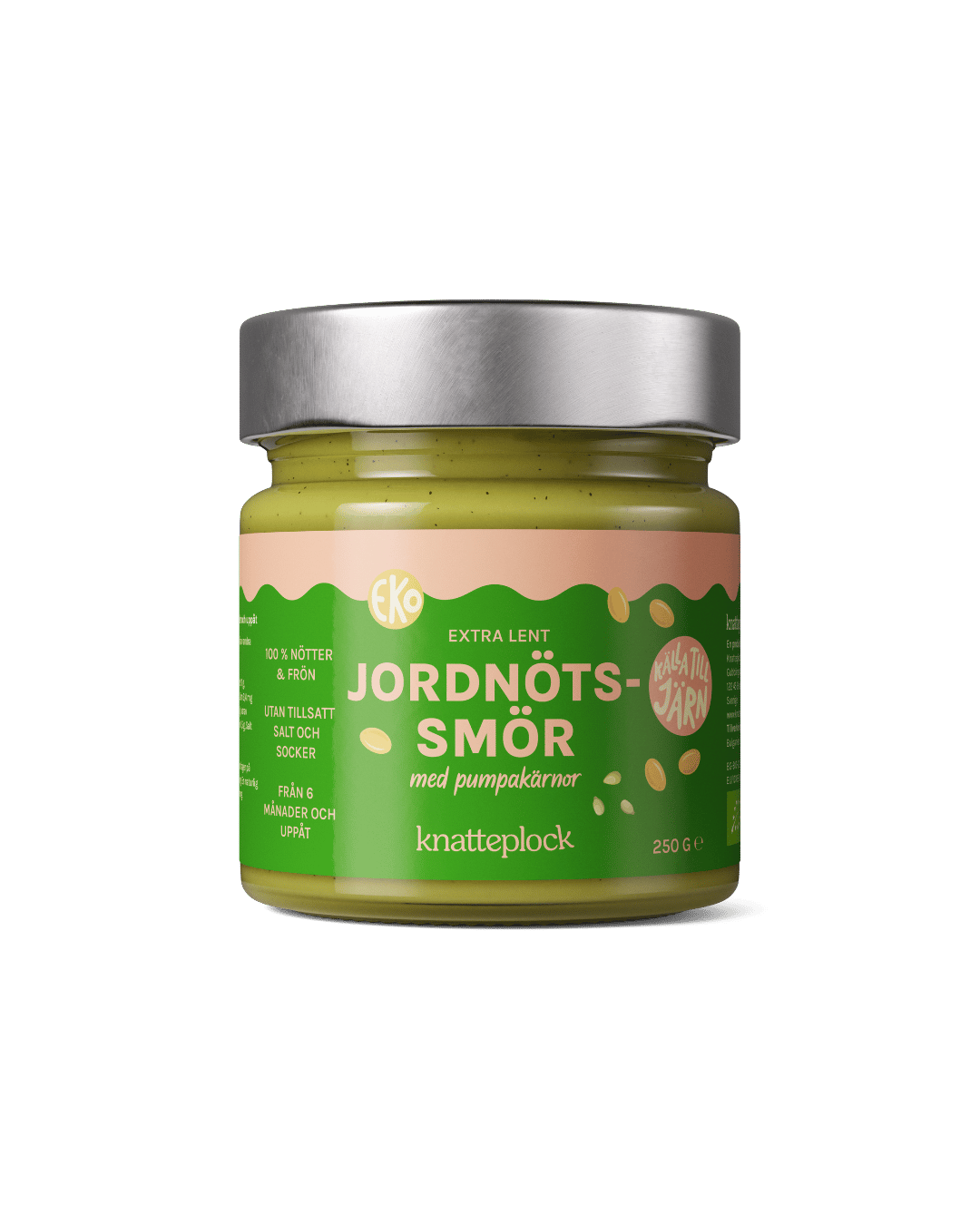 Jordnötssmör med pumpakärnor
