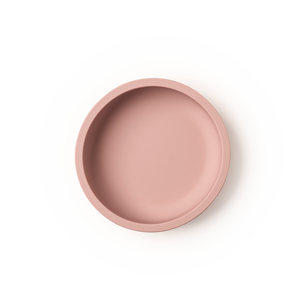 barnskål med sugpropp rosa