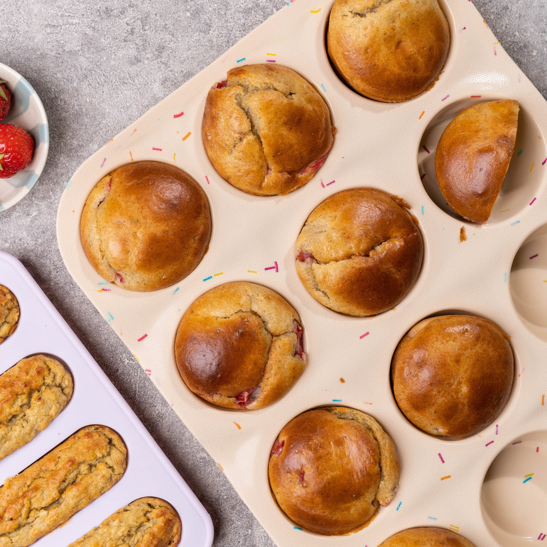 muffinsform i silikon sand