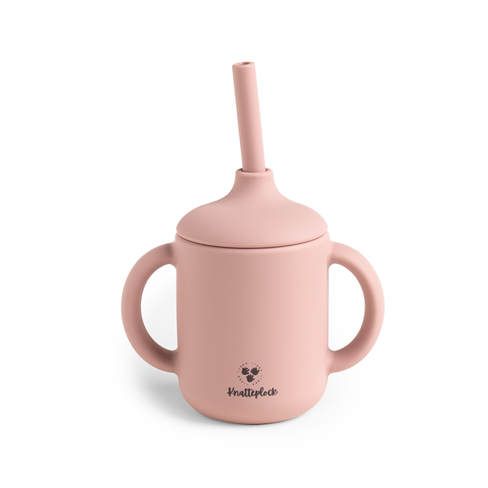 mugg med sugrör silikon för barn